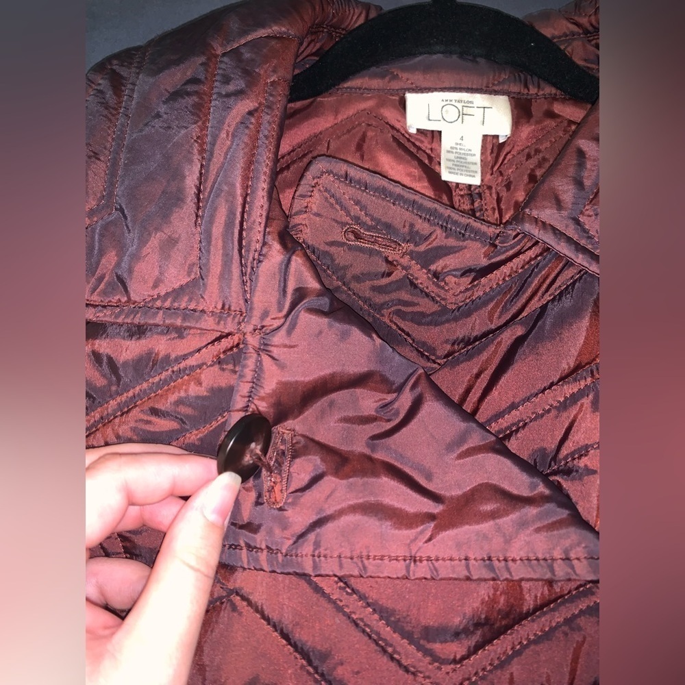 LOFT Jacket-maroon - Picture 8 of 13